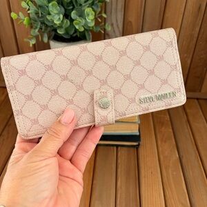 Steve Madden Blush Pink Wallet Snap Tab Long Wallet NWOT